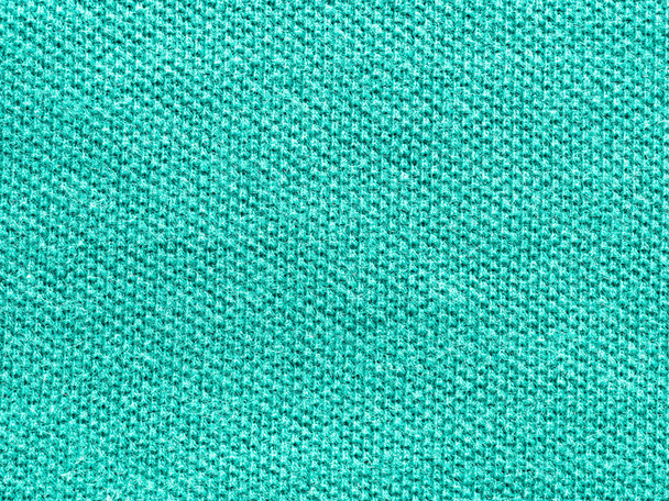 green knitted Jersey polo texture as textile background - Fotoğraf, Görsel