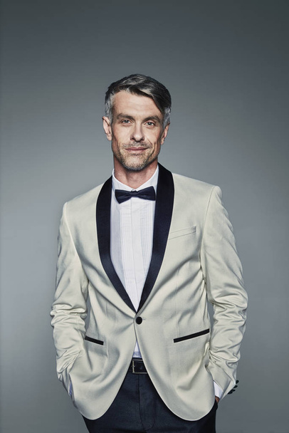 Man in two-toned tuxedo - Photo, image