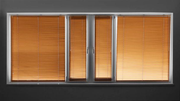 Modern blinds hanging on window - Photo, Image