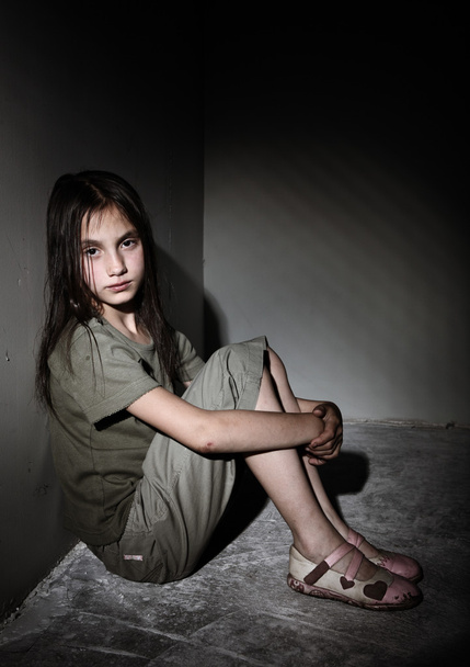 Neglected little girl - Фото, изображение
