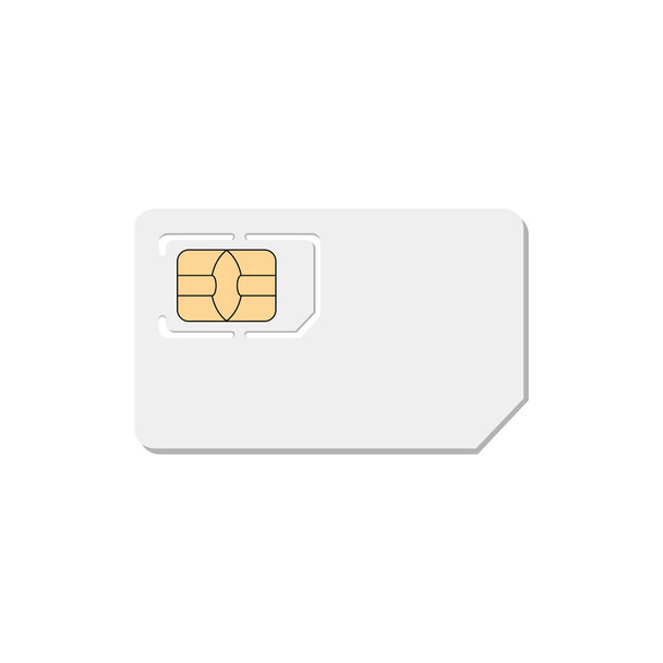 Realistic SIM Card Vector Illustration - Vector, Image
