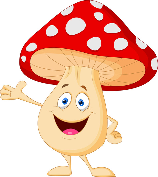 roztomilý kreslený hub - Vektor, obrázek