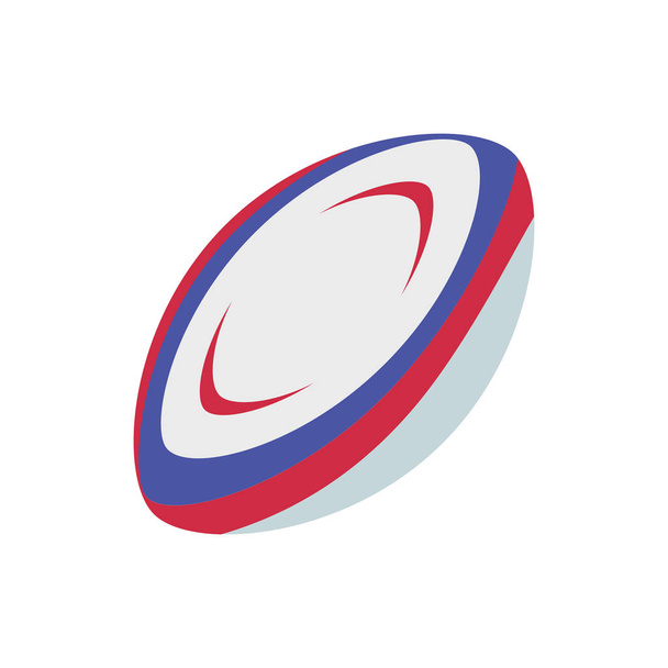 Cute ikona piłki Rugby na baner, ogólny wydruk projektu i websit - Wektor, obraz
