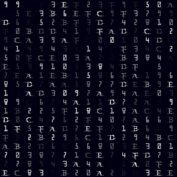 Цифровой рисунок Белый заполненный шестигранный бесшовный рисунок Холодный фон Элегантный вектор
 - Вектор,изображение