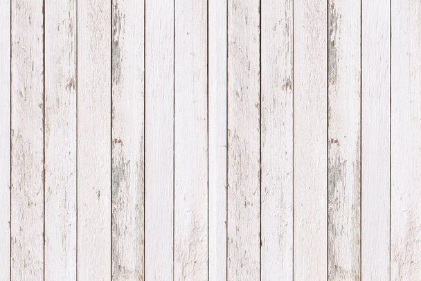 White natural wood wall texture and background, Empty surface white wood for design - Fotografie, Obrázek