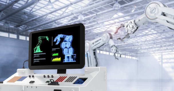 Automatisering fabriek concept  - Foto, afbeelding