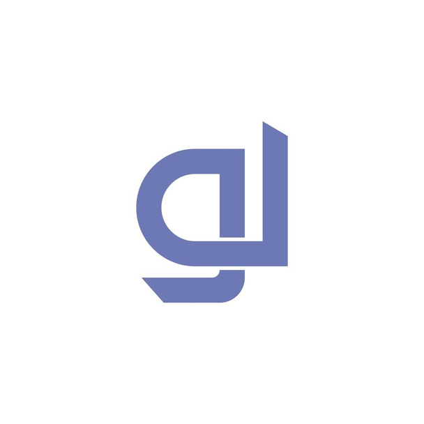 İlk harf gd veya dg logo vektör tasarım şablonu - Vektör, Görsel