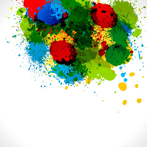 Ilustración de gota de agua Creative Color Splash. Patrón de manchas de pincel de arte. Grunge Acuarela Fondo
 - Foto, imagen