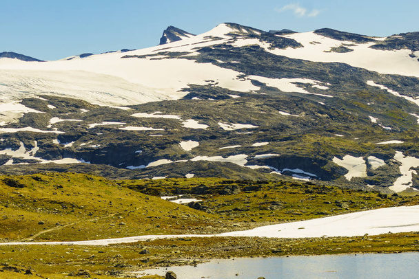 Mountains landscape. Norwegian route Sognefjellet - Фото, изображение