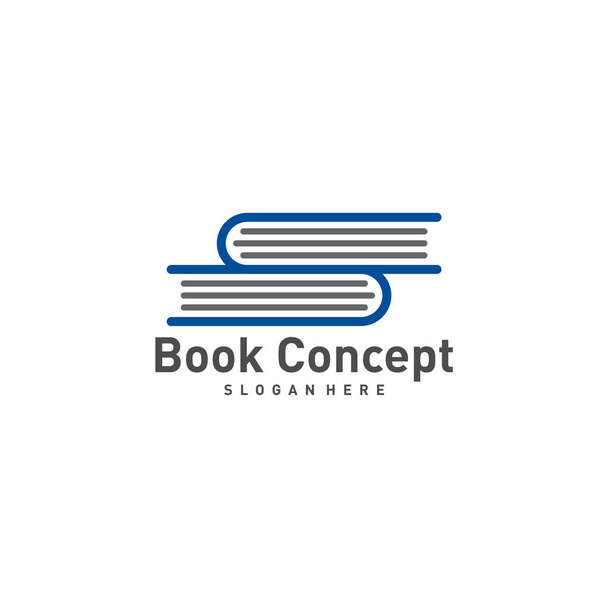 Libro Plantilla de diseño de logotipo. Libro icono logo concepto vector
 - Vector, Imagen