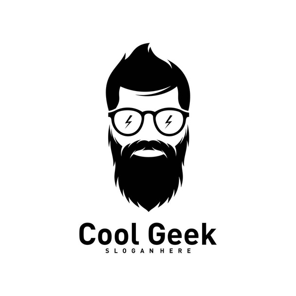 Modello di design del logo Social Geek. Icona di progettazione vettoriale Geek. Illustrazione
 - Vettoriali, immagini