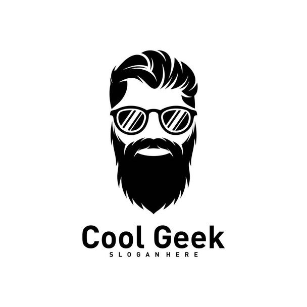 Social Geek Logo ontwerp template. Geek vectorontwerp icoon. Illustratie - Vector, afbeelding