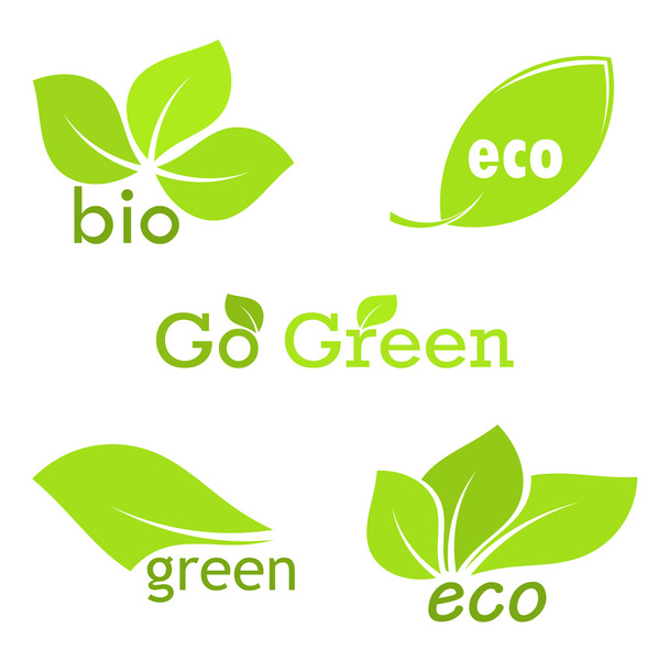 Eco leaf - Vettoriali, immagini