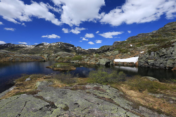 Norwegia na tle krajobrazu - Zdjęcie, obraz