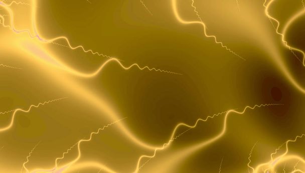 fractal Luzes douradas no espaço
 - Foto, Imagem