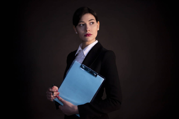 self-confident business woman working - Zdjęcie, obraz