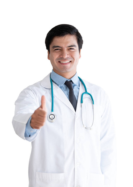 A senior doctor isolated on white background. - Foto, Imagem
