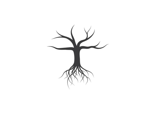 Árvore sem vetor de modelo de logotipo de ícone de folha
 - Vetor, Imagem