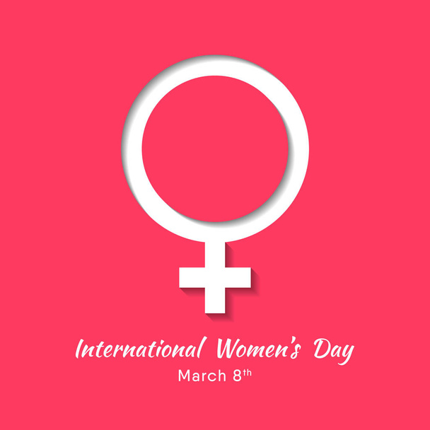 Vector illustration on the theme of International Women's day Observed on March 8th every year. - Wektor, obraz