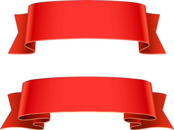 red Ribbons - Vektor, Bild