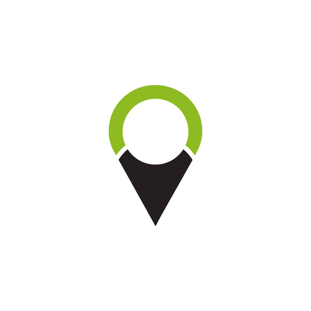 Pin location icon logo design vector template - Vector, Image