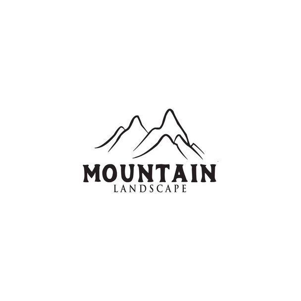 Modèle d'illustration vectorielle de logo icône de montagne
 - Vecteur, image
