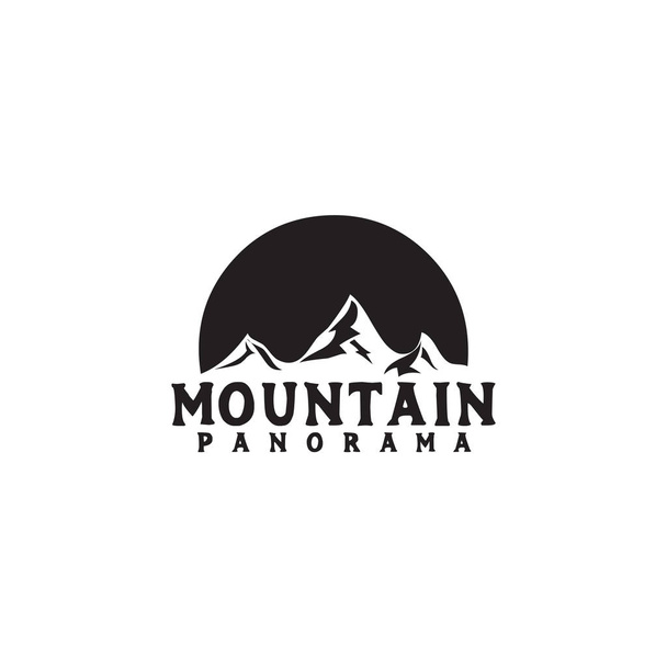 Mountain icon logo ontwerp vector illustratie template - Vector, afbeelding