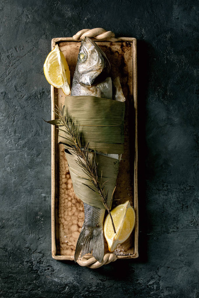 Запечений рибний морський басист
 - Фото, зображення