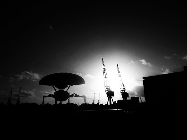 Чужорідних штатив в на Docklands - Фото, зображення