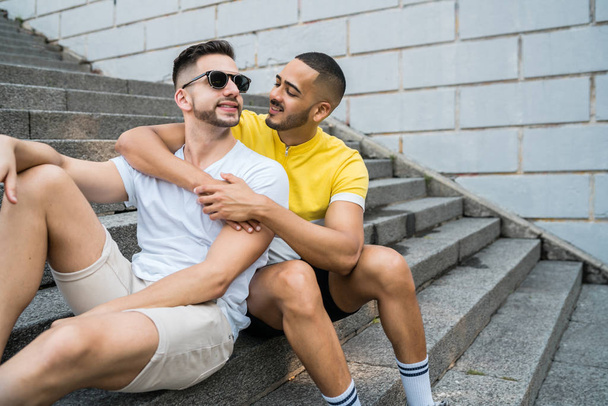 Gay couple spending time together. - Valokuva, kuva