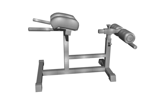 3d rendering of a fitness gym equipment isolated on white background - Foto, Imagen