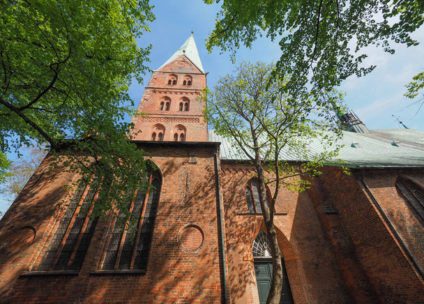 St Aegidien (St Giles) church in Luebeck, Germany - Фото, изображение