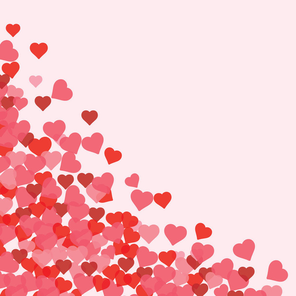 Fond rose avec des cœurs et un endroit vide pour le texte, carte de voeux pour la Saint-Valentin, mariage, fête des mères, espace de copie
 - Photo, image