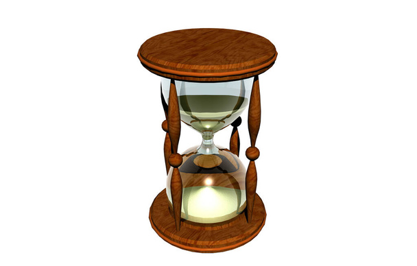 hourglass with continuous sand released - Photo, image