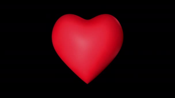Петля трехмерного сердца, бьющегося альфа-каналом, без дна
 - Кадры, видео