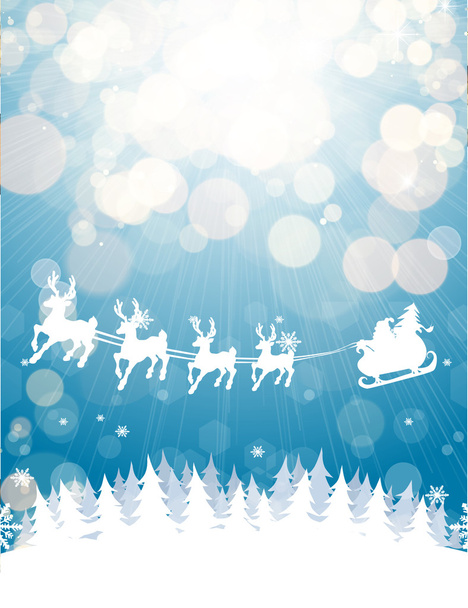 Winter Christmas background - Vector, Image