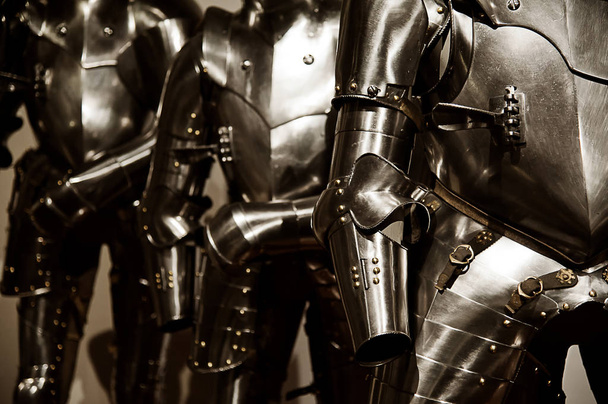 λεπτομέρειες για τις στολές της μεσαιωνικής πανοπλίας - Φωτογραφία, εικόνα