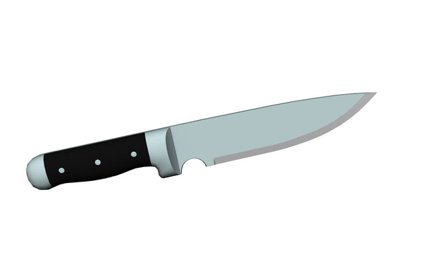 kitchen knife isolated on white background - Фото, изображение