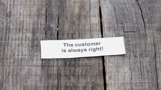 The Customer is always right - Footage, Video