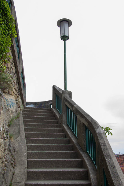 steps on castle hill graz without people in styria - Foto, Bild