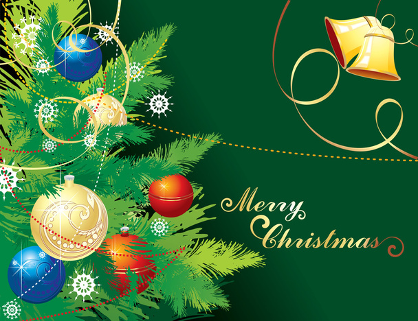 Background for new year and for Christmas - Vector, imagen