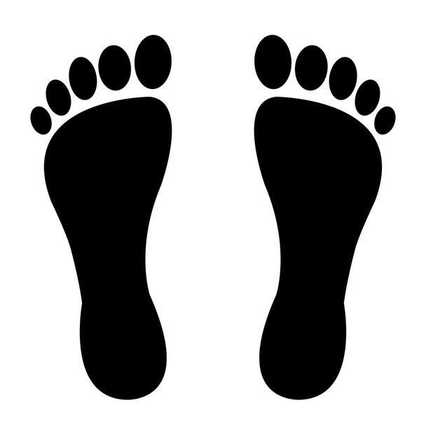 Impronte del piede
 - Vettoriali, immagini