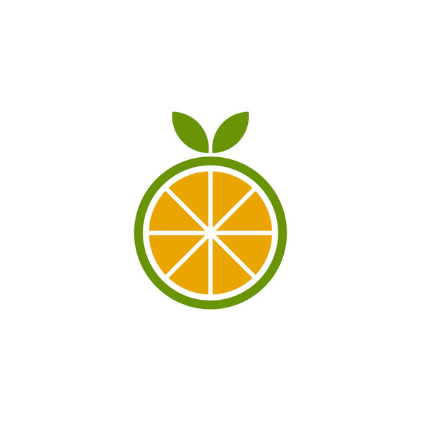 Orange fruit icon symbol logo design vector template - Vector, Image