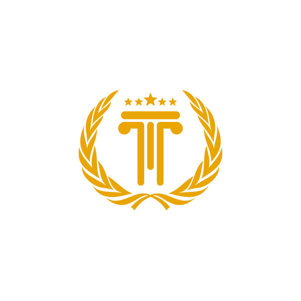 Plantilla de diseño de logotipo de icono de pilar de hormigón
 - Vector, Imagen