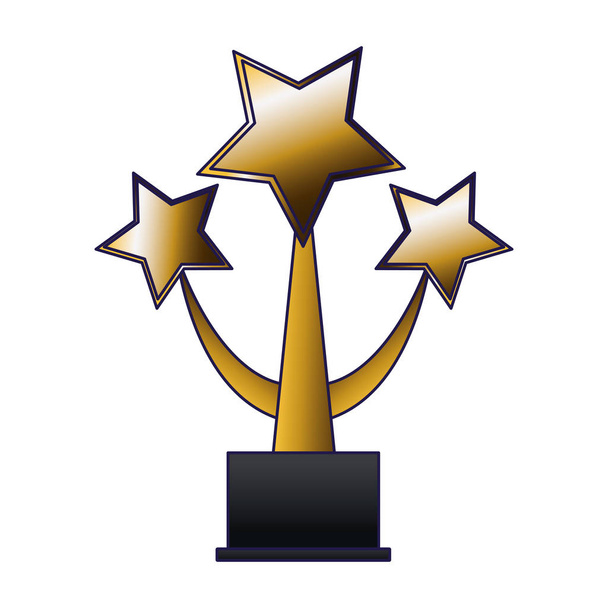 yıldız ödül simgesi resmi, renkli tasarım - Vektör, Görsel