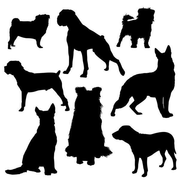 Силуэт для собак - Вектор,изображение