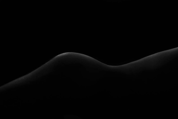silouette from the naked butt - Φωτογραφία, εικόνα