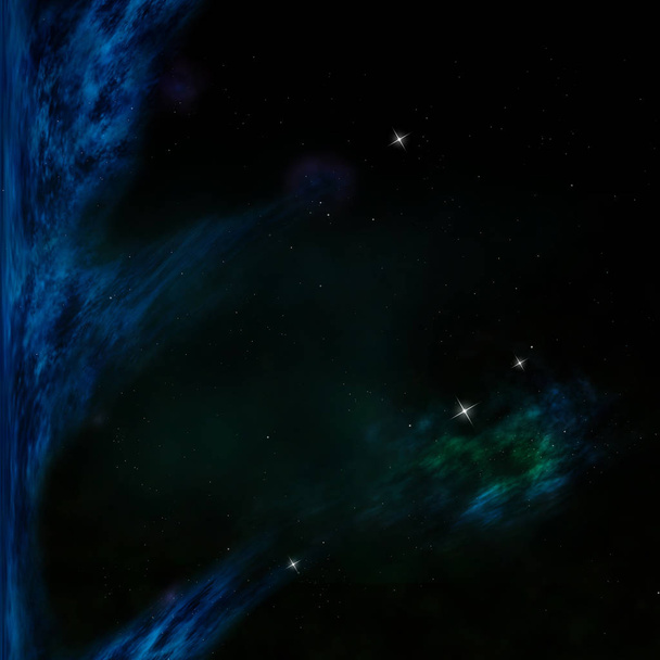 Hvězdné pole ve vesmíru mlhoviny a plynové přetížení. Prvky tohoto obrazu poskytla NASA. 3D vykreslování - Fotografie, Obrázek