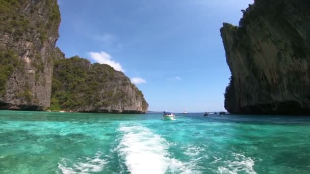Boat trip among the Islands of the Indian ocean. - Footage, Video