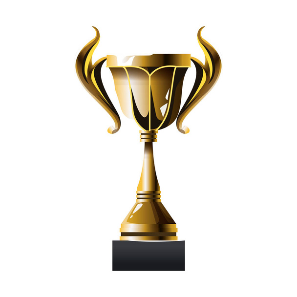 Золотой Кубок Трофи
 - Вектор,изображение